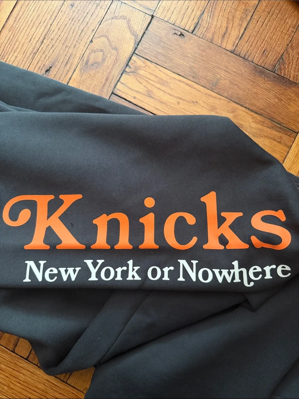 NWT New York or Nowhere Knicks motto black Sweat Joggers size 3XL - Picture 2 of 11
